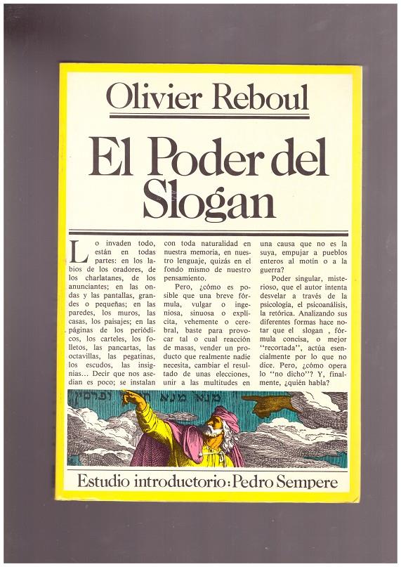 EL PODER DEL SLOGAN | 9999900167535 | Llibres de Companyia - Libros de segunda mano Barcelona