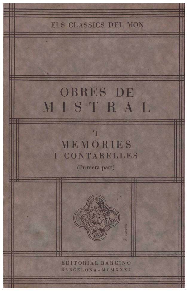 OBRES DE MISTRAL VOL I | 9999900214130 | Mistral, Frederic | Llibres de Companyia - Libros de segunda mano Barcelona