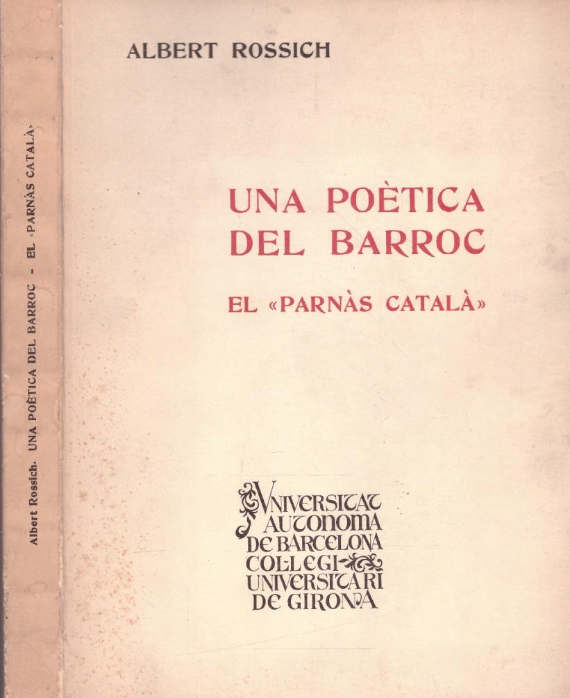 UNA POÈTICA DEL BARROC | 9999900009392 | ROSSICH, ALBERT | Llibres de Companyia - Libros de segunda mano Barcelona