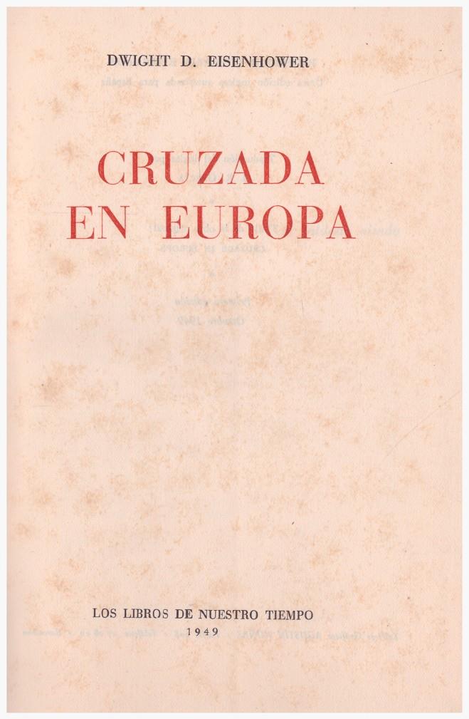 CRUZADA EN EUROPA | 9999900127157 | Eisenhower, Dwight D | Llibres de Companyia - Libros de segunda mano Barcelona