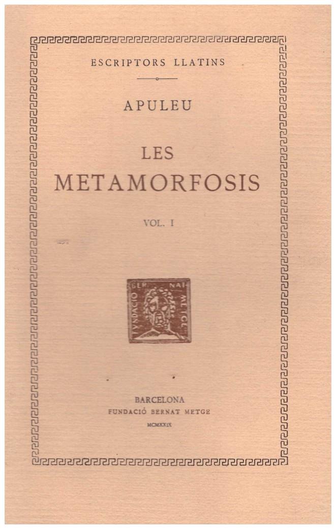 LES METAMORFOSIS. VOL I | 9999900212877 | Apuleu | Llibres de Companyia - Libros de segunda mano Barcelona
