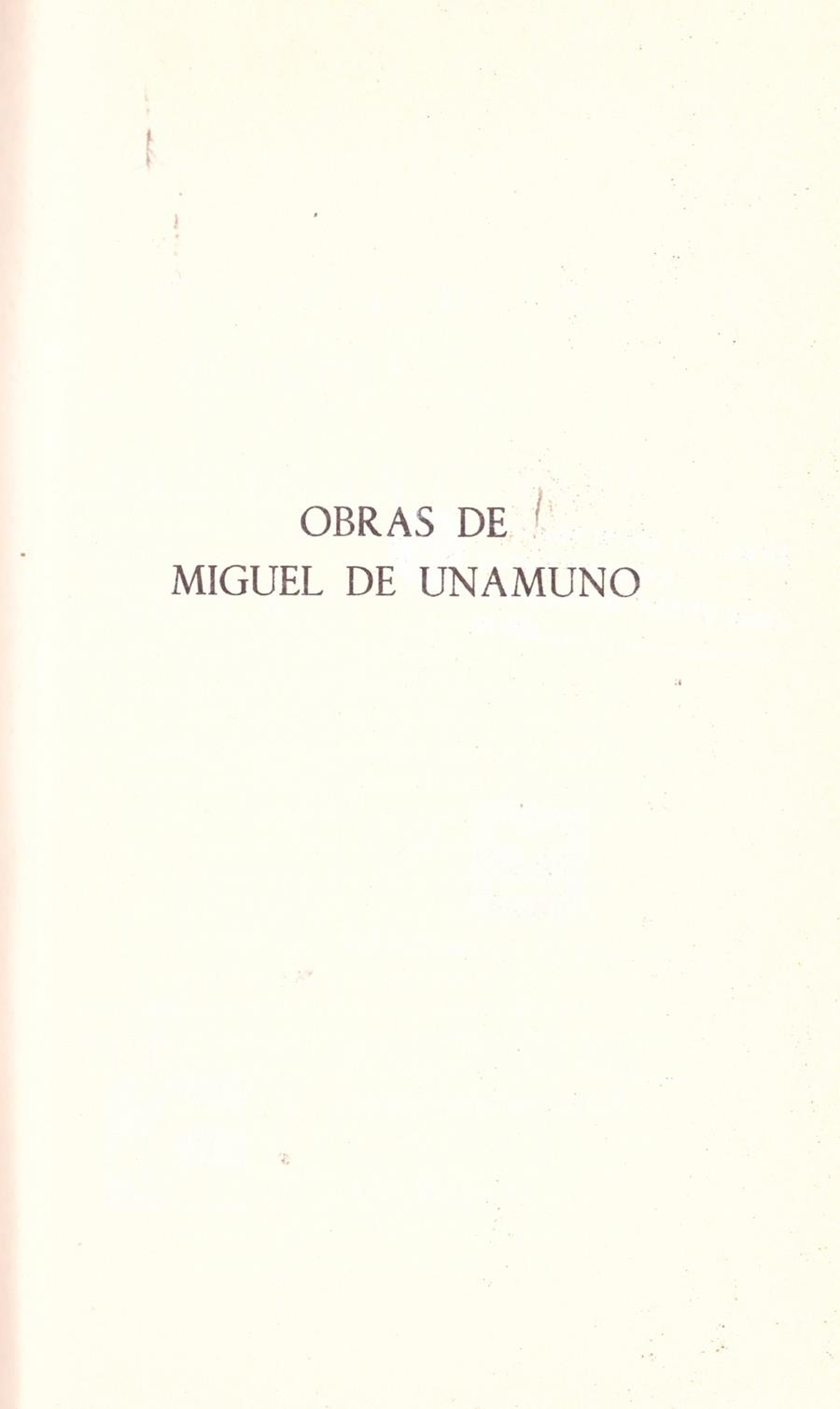 VIDA DE DON QUIJOTE Y SANCHO. PAZ EN LA GUERRA Y NIEBLA. Obras | 9999900027020 | Unamuno, Miguel de | Llibres de Companyia - Libros de segunda mano Barcelona