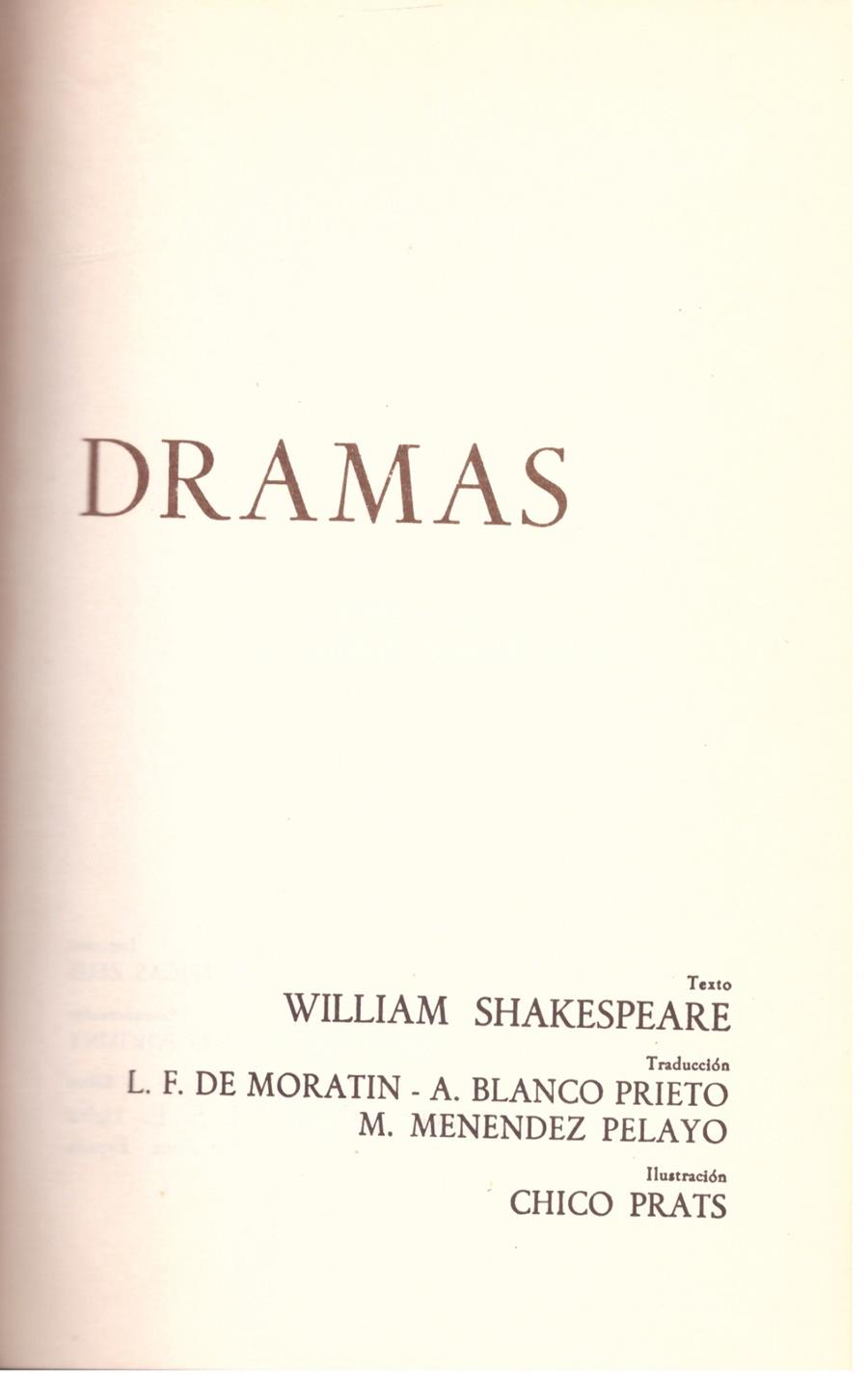 DRAMAS | 9999900101256 | Shakespeare, William | Llibres de Companyia - Libros de segunda mano Barcelona