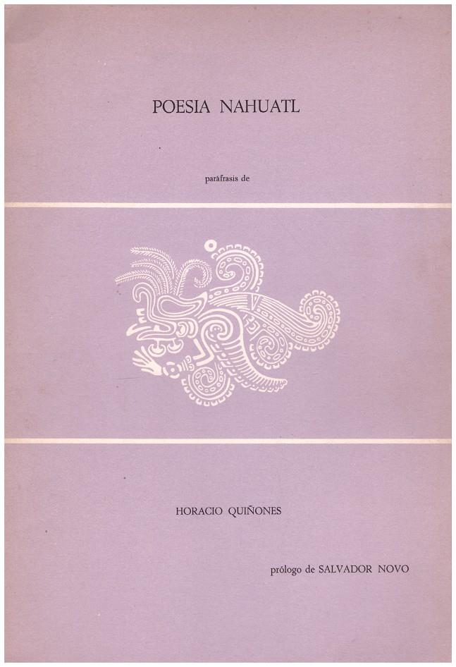 POESIA NAHUATL. Parafrasis | 9999900191684 | Quiñones, Horacio | Libros antiguos y de segunda mano con historia
