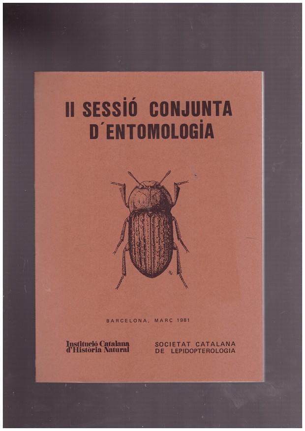 II SESSIÓ CONJUNTA D'ENTOMOLOGIA | 9999900171228 | Llibres de Companyia - Libros de segunda mano Barcelona
