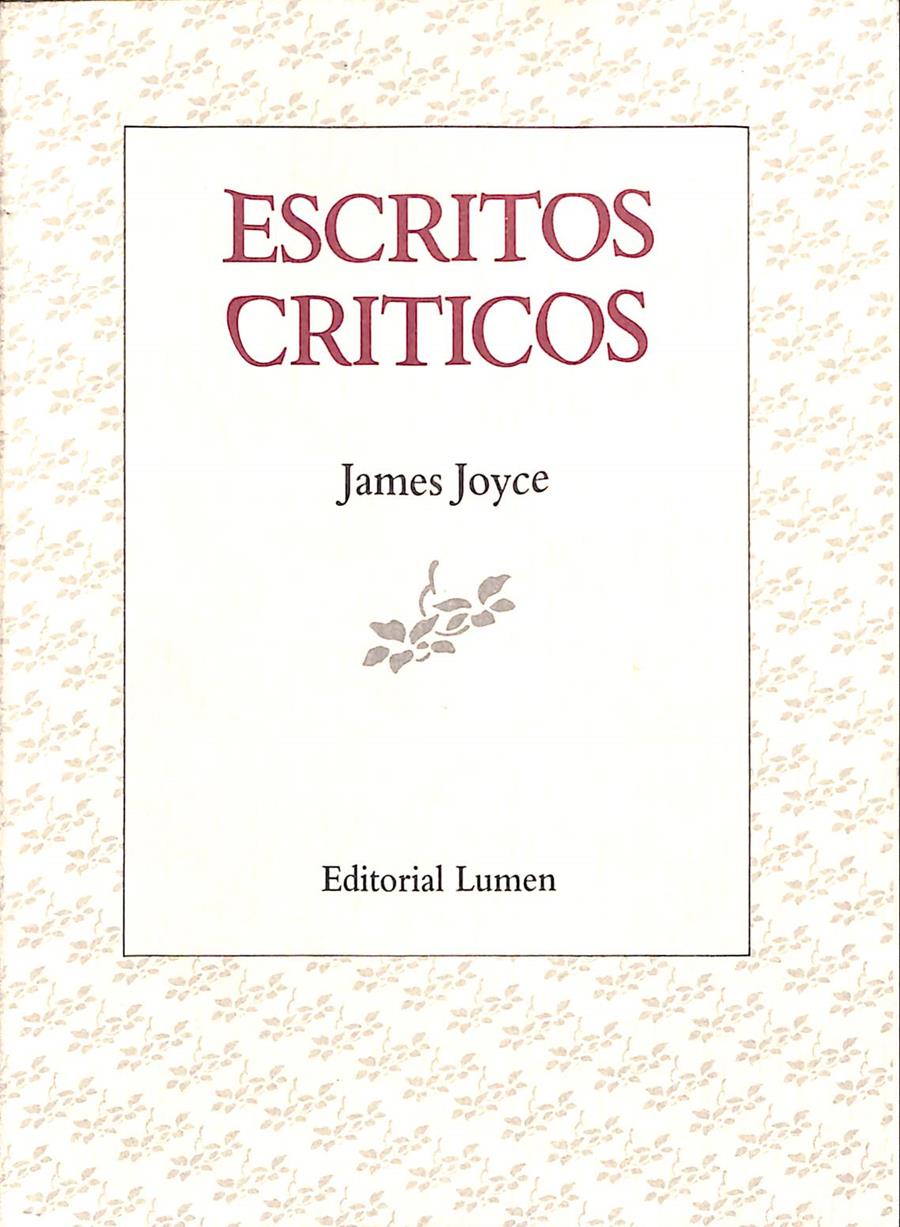 ESCRITOS CRITCOS | 9999900239560 | Joyce, James | Llibres de Companyia - Libros de segunda mano Barcelona