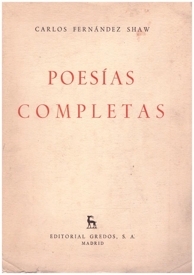 POESIAS COMPLETAS | 9999900218398 | Shaw, Fernandez Carlos | Llibres de Companyia - Libros de segunda mano Barcelona