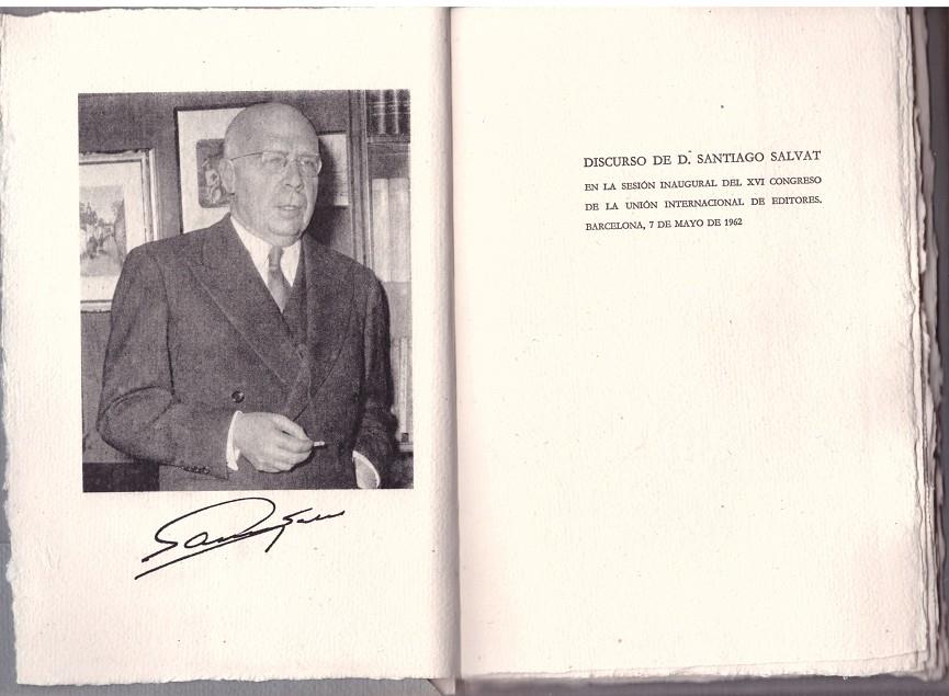 DISCURSO DE D. SANTIAGO SALVAT | 9999900188462 | SALVAT, SANTIAGO | Llibres de Companyia - Libros de segunda mano Barcelona