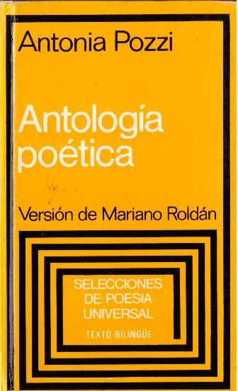 ANTOLOGÍA POÉTICA | 9999900227512 | Pozzi, Antonia | Llibres de Companyia - Libros de segunda mano Barcelona