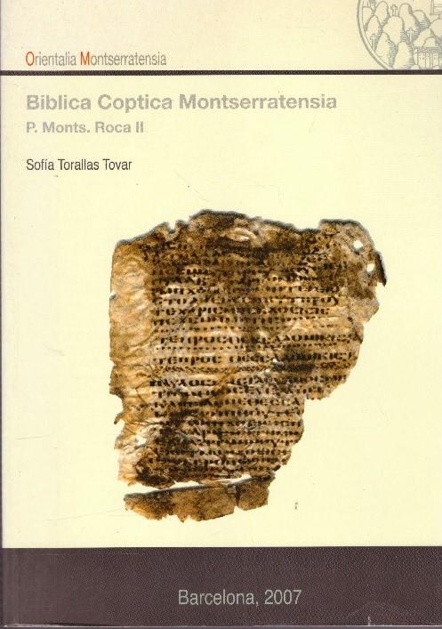 BIBLICA COPTICA MONTSERRATENSIA | 9999900227406 | Torallas Tovar, Sofía | Llibres de Companyia - Libros de segunda mano Barcelona