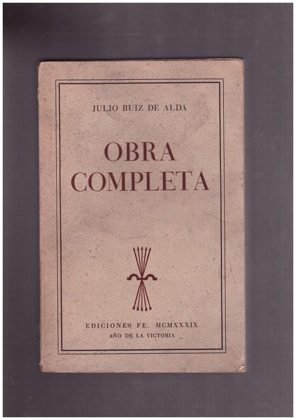 OBRA COMPLETA | 9999900170214 | RUIZ DE ALDA, JULIO | Llibres de Companyia - Libros de segunda mano Barcelona