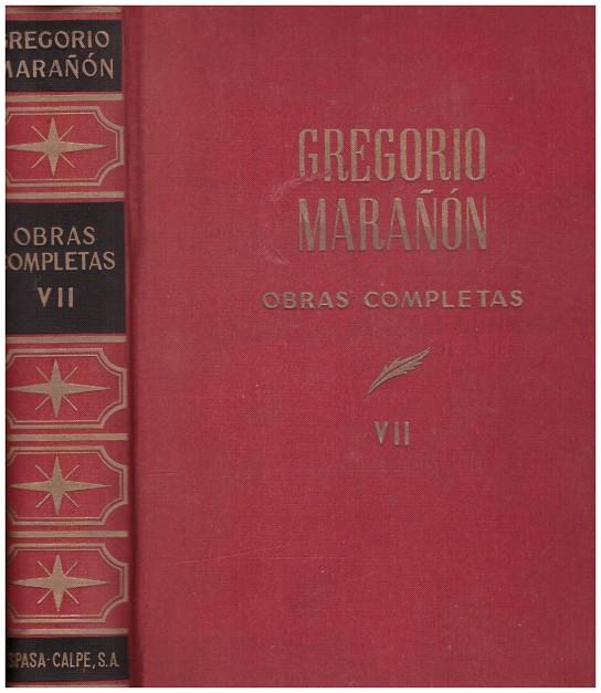OBRAS COMPLETAS TOMO VII | 9999900222050 | Marañon, Gregorio | Llibres de Companyia - Libros de segunda mano Barcelona