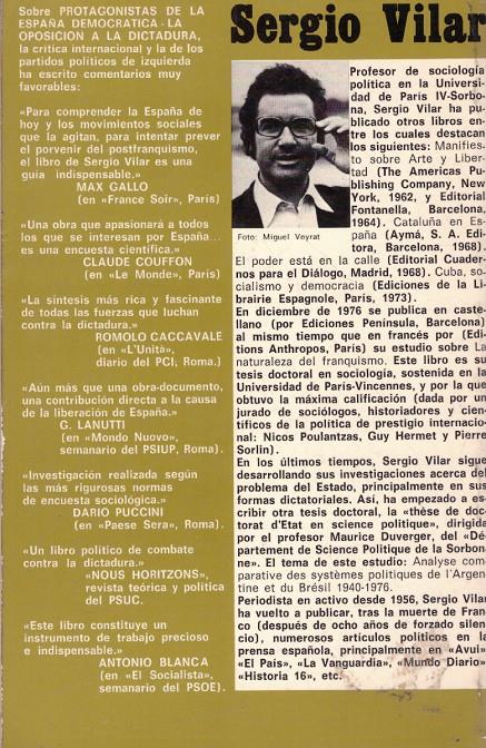 LA OPOSICIÓN A LA DICTADURA | 9999900115086 | Vilar, Sergio | Llibres de Companyia - Libros de segunda mano Barcelona