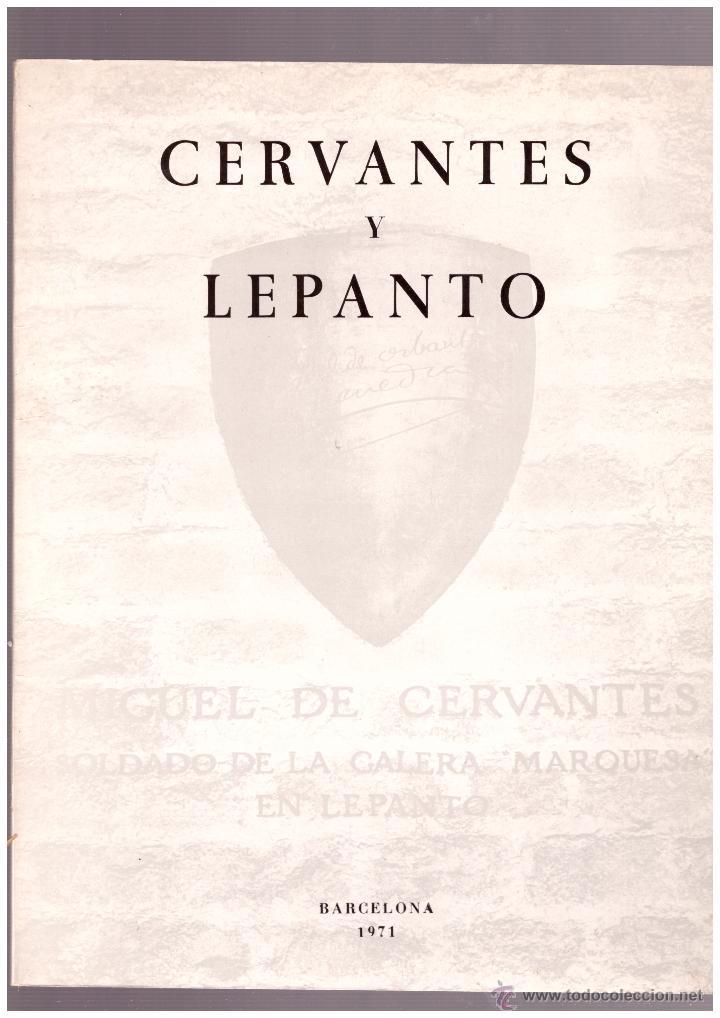 CERVANTES Y LEPANTO | 9999900090819 | Blecua, José Manuel y Alberto. | Llibres de Companyia - Libros de segunda mano Barcelona