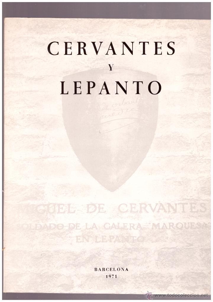 CERVANTES Y LEPANTO | 9999900090819 | Blecua, José Manuel y Alberto. | Llibres de Companyia - Libros de segunda mano Barcelona