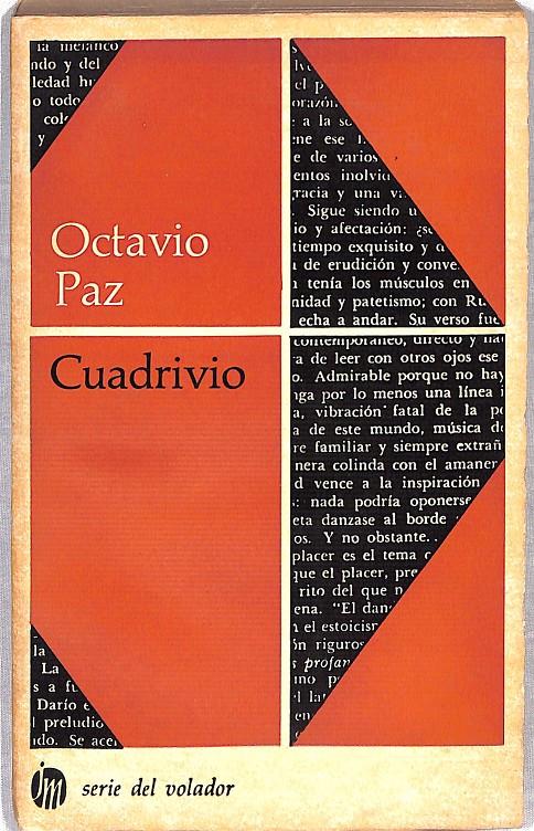 CUADRIVIO | 9999900239829 | Paz, Octavio | Llibres de Companyia - Libros de segunda mano Barcelona