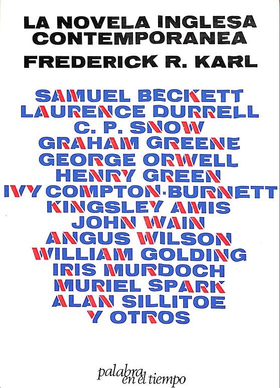 LA NOVELA INGLESA CONTEMPORANEA | 9999900239195 | Karl R, Frederick | Llibres de Companyia - Libros de segunda mano Barcelona
