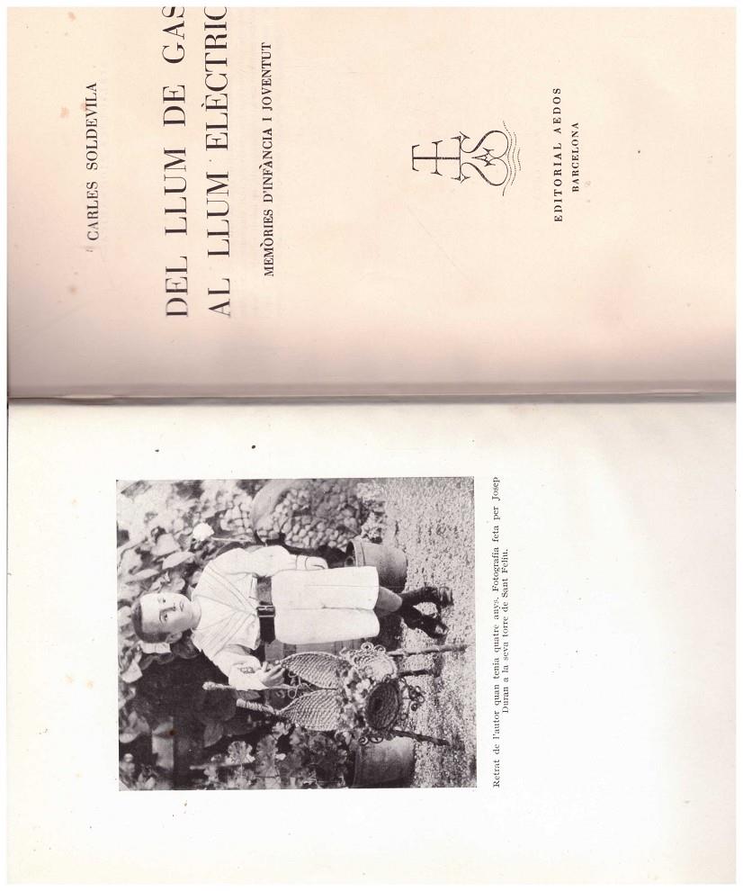DEL LLUM DE GAS AL LLUM ELÈCTRIC | 9999900213119 | Soldevila, Carles | Llibres de Companyia - Libros de segunda mano Barcelona
