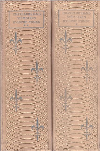 MEMORIES D'OUTRE-TOMBE I,III | 9999900222418 | Chateaubriand, Francois | Libros antiguos y de segunda mano con historia