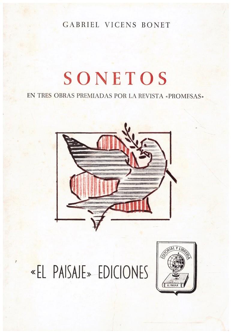 SONETOS. En Tres Obras Premiadas Por La Revista "Promesas" | 9999900018844 | Vicens Bonet, Gabriel | Llibres de Companyia - Libros de segunda mano Barcelona
