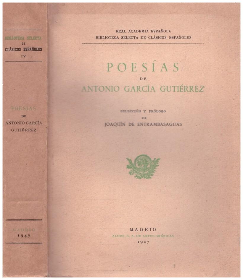 POESIAS | 9999900223132 | Gutierrez, Garcia Antonio | Llibres de Companyia - Libros de segunda mano Barcelona