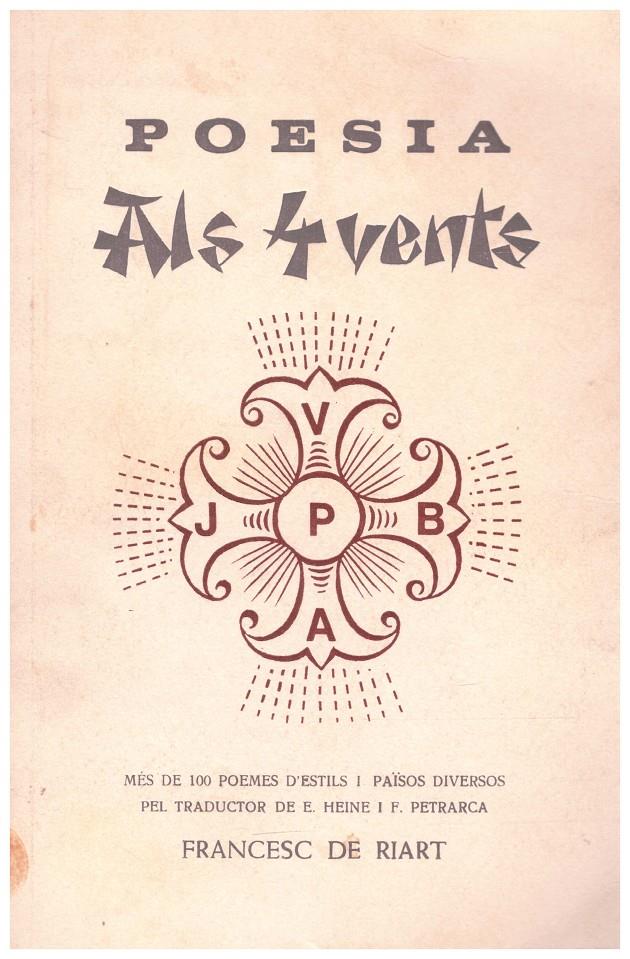 POESIA ALS 4 VENTS | 9999900042184 | Riart, Francesc de | Llibres de Companyia - Libros de segunda mano Barcelona