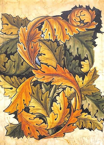 POSTAL: DESING FOR ACANTHUS WALLPAPER. WILLIAM MORRIS | 9999900234237 | Llibres de Companyia - Libros de segunda mano Barcelona
