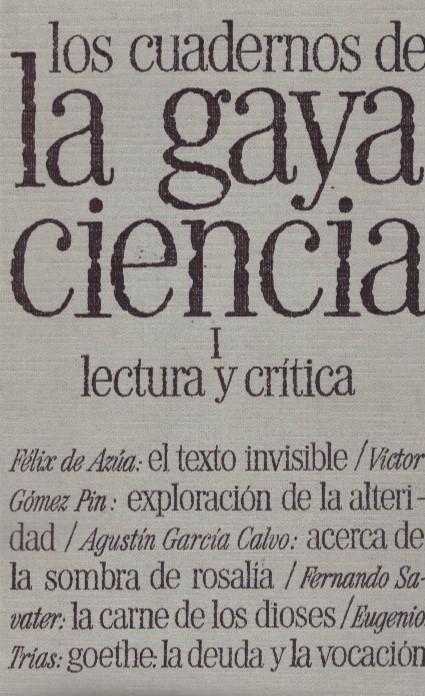 LOS CUADERNOS DE LA GAYA CIENCIA | 9999900228113 | Varios Autores. | Llibres de Companyia - Libros de segunda mano Barcelona