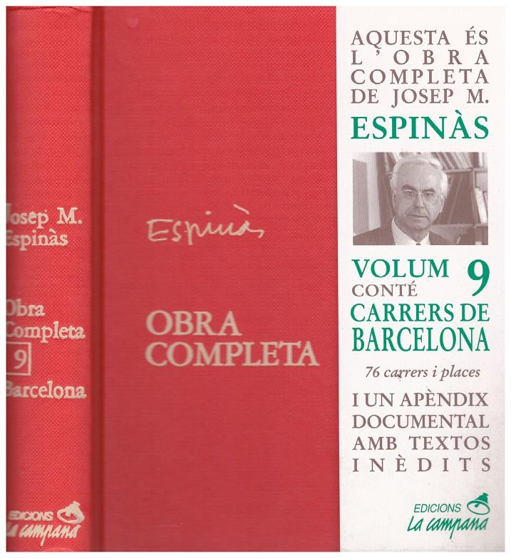 CARRERS DE BARCELONA. 76 carrers i places | 9999900029567 | Espinàs, Josep Mª | Llibres de Companyia - Libros de segunda mano Barcelona