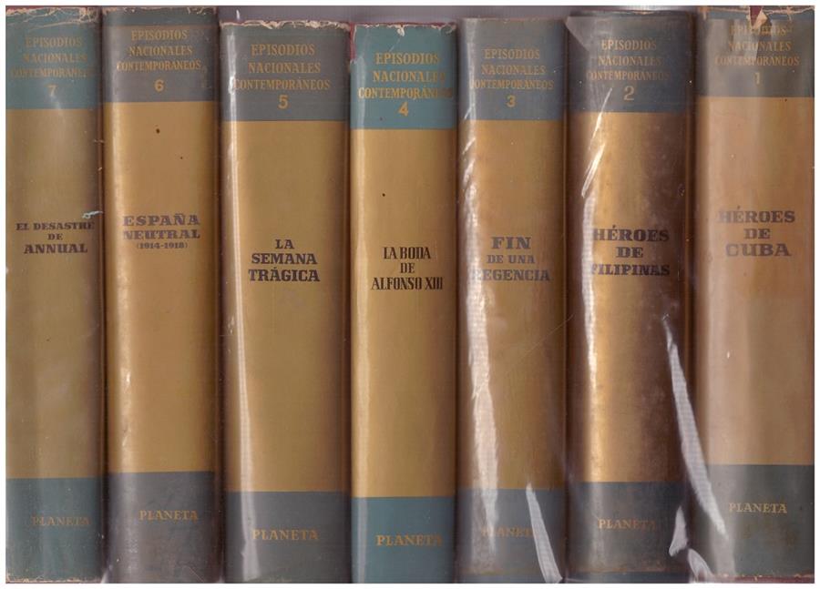 EPISODIOS NACIONALES CONTEMPORÁNEOS. 7 Vols | 9999900149227 | Fernández de la Reguera, R; March, Susana | Llibres de Companyia - Libros de segunda mano Barcelona
