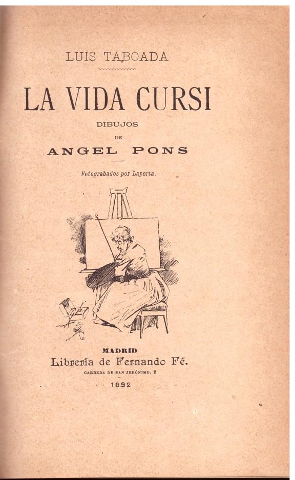 LA VIDA CURSI | 9999900015409 | Taboada, Luis. | Llibres de Companyia - Libros de segunda mano Barcelona