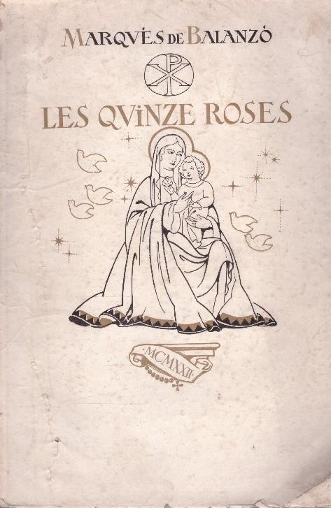 LES QUINZE ROSES | 9999900030433 | Marqués De Balanzó | Llibres de Companyia - Libros de segunda mano Barcelona