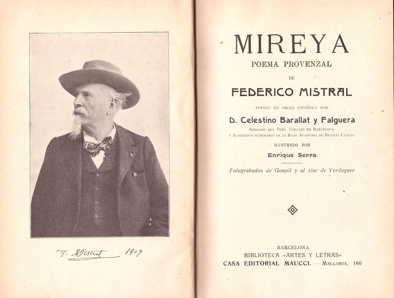 MIREYA POEMA PROVENZAL | 9999900203912 | Mistral, Federico | Llibres de Companyia - Libros de segunda mano Barcelona