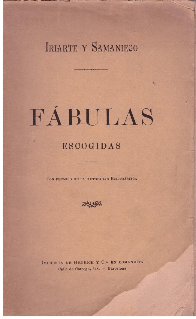 FABULAS. Escogidas. | 9999900043051 | Iriarte y Samaniego. | Llibres de Companyia - Libros de segunda mano Barcelona