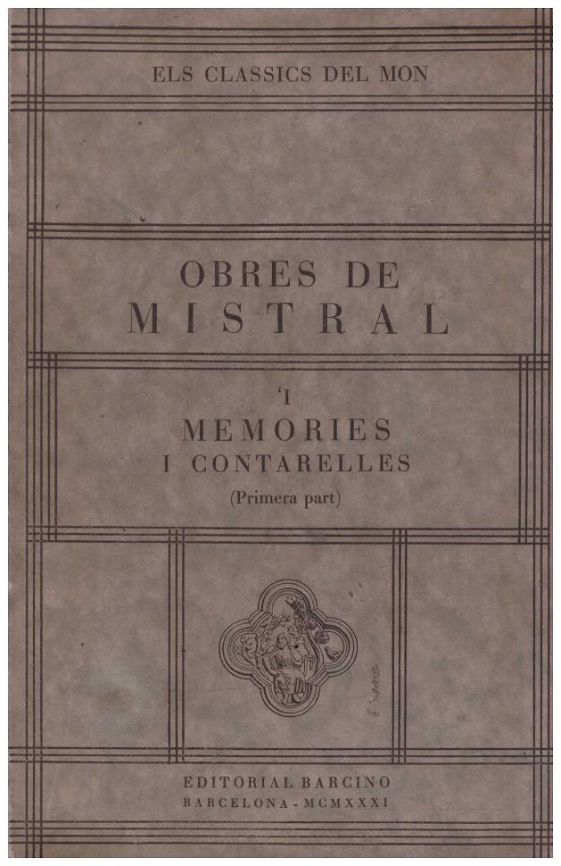 OBRES DE MISTRAL VOL I | 9999900214130 | Mistral, Frederic | Llibres de Companyia - Libros de segunda mano Barcelona
