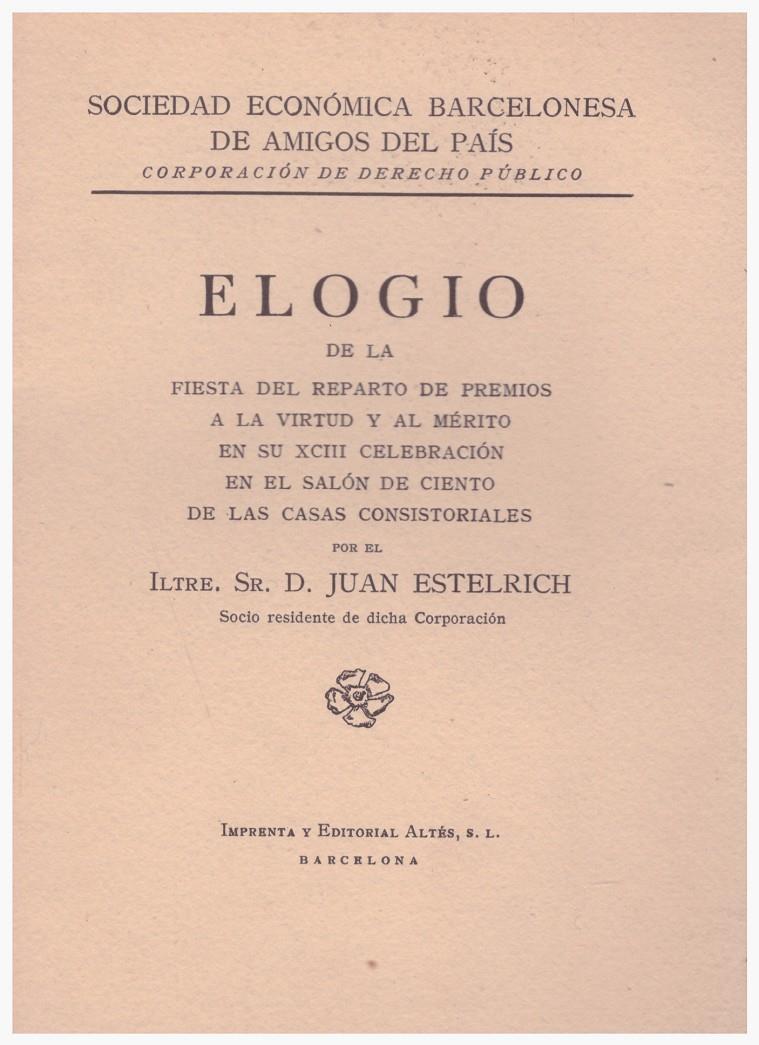 ELOGIO | 9999900129380 | Estelrich, Juan | Llibres de Companyia - Libros de segunda mano Barcelona
