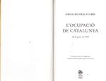 L'OCUPACIÓ DE CATALUNYA | 9999900227871 | Dueñas, Oriol | Llibres de Companyia - Libros de segunda mano Barcelona
