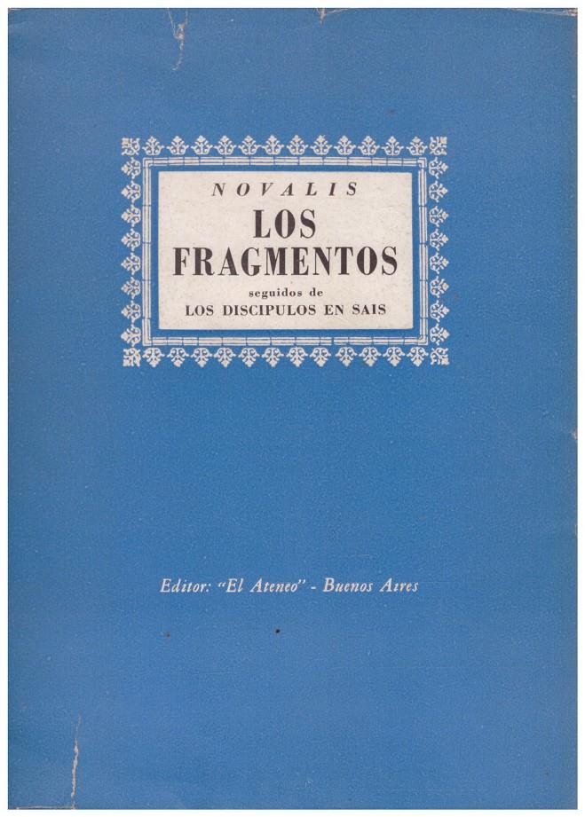 LOS FRAGMENTOS | 9999900211450 | Novalis | Llibres de Companyia - Libros de segunda mano Barcelona