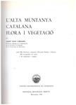 L'ALTA MUNTANYA CATALANA FLORA I VEGETACIO | 9999900217391 | Bonada, Vigo Josep | Llibres de Companyia - Libros de segunda mano Barcelona