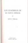 LOS CUADERNOS DE LA GAYA CIENCIA | 9999900228120 | Varios Autores. | Llibres de Companyia - Libros de segunda mano Barcelona