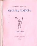 OSCURA NOTICIA | 9999900228021 | Alonso, Damaso  | Llibres de Companyia - Libros de segunda mano Barcelona