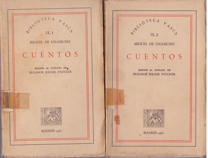 CUENTOS 2 vols | 9999900207866 | Unamuno, Miguel | Llibres de Companyia - Libros de segunda mano Barcelona