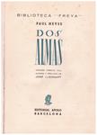 DOS ALMAS | 9999900220278 | Heyse, Paul | Llibres de Companyia - Libros de segunda mano Barcelona