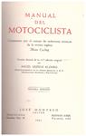 MANUAL DEL MOTOCICLISTA | 9999900119336 | Llibres de Companyia - Libros de segunda mano Barcelona
