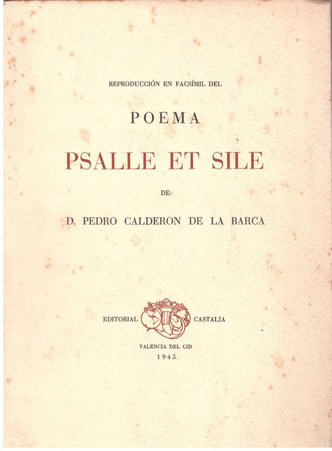 PSALLE ET SILE. Poema | 9999900014266 | Calderón De la Barca, D. Pedro. | Llibres de Companyia - Libros de segunda mano Barcelona