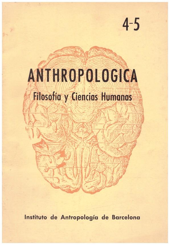 ANTHROPOLOGICA Nº 4-5 | 9999900218442 | AA.VV | Llibres de Companyia - Libros de segunda mano Barcelona