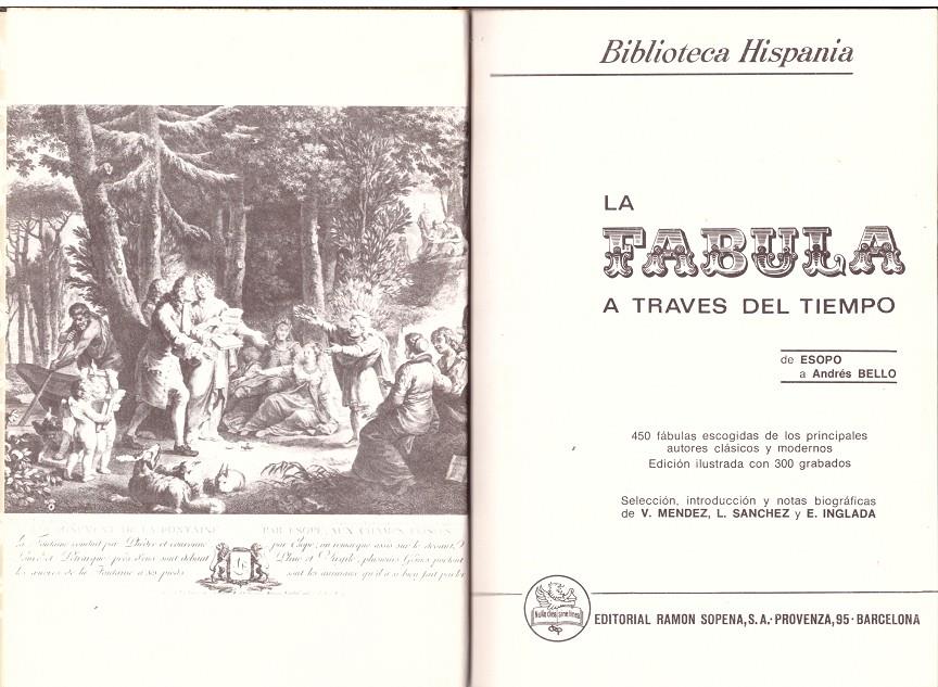 LA FABULA A TRAVES DEL TIEMPO. De Esopo a Andrés Bello. | 9999900101232 | Varios. | Llibres de Companyia - Libros de segunda mano Barcelona