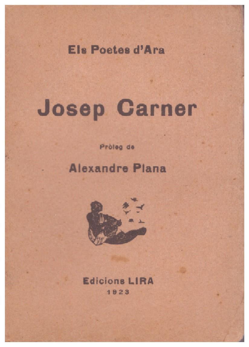 JOSEP CARNER | 9999900108033 | Carner, Josep | Llibres de Companyia - Libros de segunda mano Barcelona