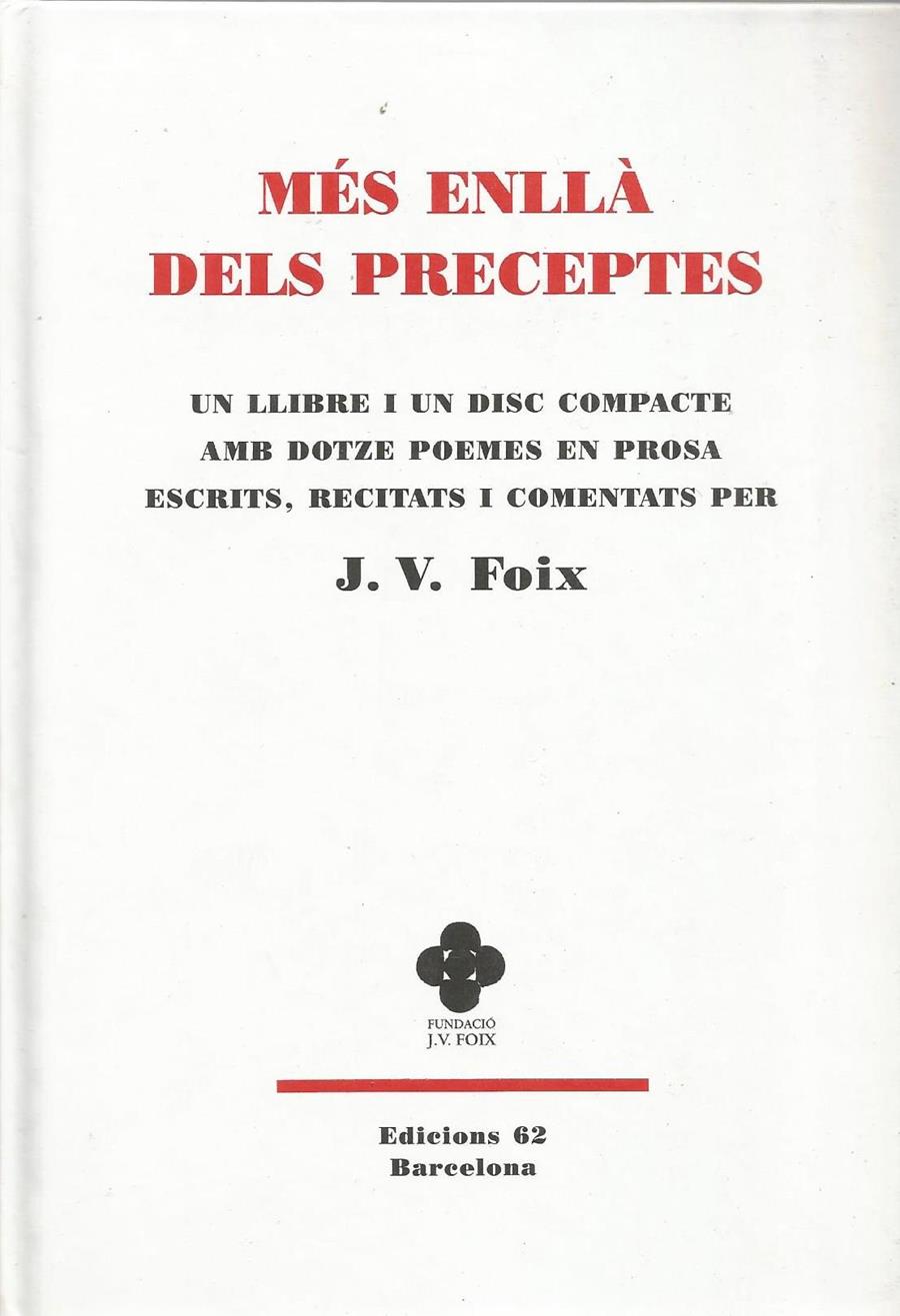 MES ENLLA DELS PRECEPTES | 9999900209341 | Foix i Mas, J. V | Llibres de Companyia - Libros de segunda mano Barcelona