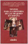 TEXTOS PARA LA HISTORIA DE LAS MUJERES EN ESPAÑA | 9999900232967 | VV. AA. | Llibres de Companyia - Libros de segunda mano Barcelona